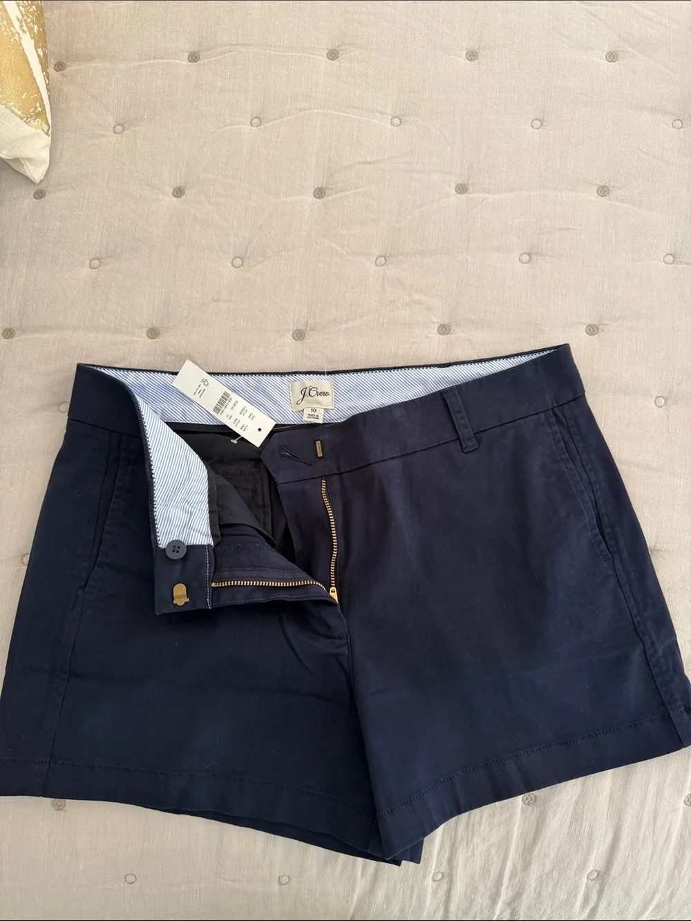 J. Crew Navy Chino Shorts NWT Women’s Sz 10